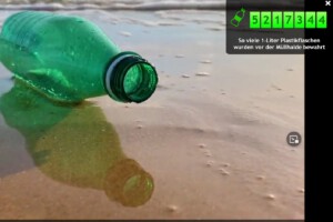 Result zählt „gerettete“ Plastikflaschen