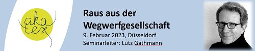 Banner Wegwerfgesellschaft Lutz Gathmann
