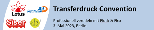 Banner für Transferdruck Convention Berlin