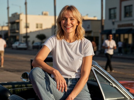 Frau mit T-Shirt von Untagged Movement