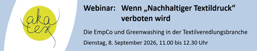 Webinar empCo nachhaltiger Textildruck